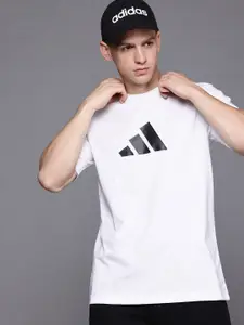 ADIDAS Logo Printed 3-Bar T-shirt