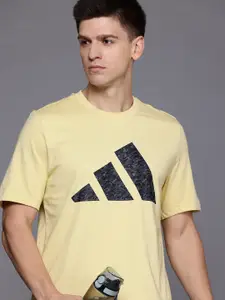 ADIDAS Brand Logo Print Pure Cotton Regular Fit T-shirt