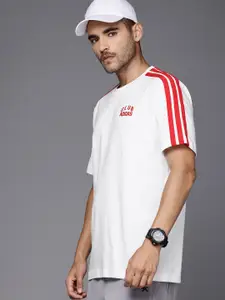 ADIDAS Embroidered Detail 3 Stripes M C Collection T-shirt