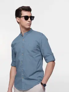 French Connection Pure Cotton Slim Fit Opaque Casual Shirt