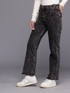 Allen Solly Woman Slim Straight Fit Heavy Fade Stretchable Jeans