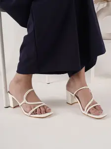 DressBerry Women PU Block Pumps