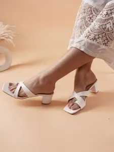 DressBerry Women Block Sandals Toes