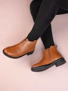 The Roadster Lifestyle Co Women Block-Heeled Ankle Boots