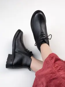 The Roadster Lifestyle Co Women Blocked Heeled Regular Boots