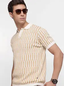 French Connection Men Polo Collar Pure Cotton Bio Finish T-shirt