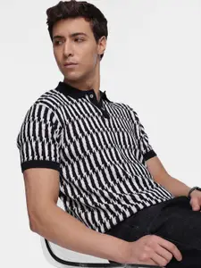 French Connection Men Polo Collar Pure Cotton Bio Finish T-shirt