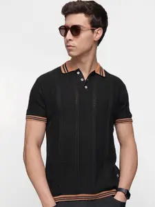 French Connection Men Polo Collar  Pure Cotton Bio Finish T-shirt