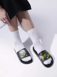 Kook N Keech Women Typography Print Sliders