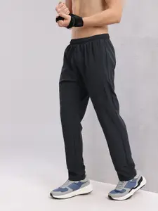 HRX by Hrithik Roshan Men Rapid-dry Brand Logo Print Training Track Pants