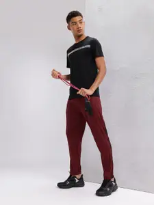 HRX by Hrithik Roshan Men Mid-Rise Rapid-Dry Training Track Pants with Toggle