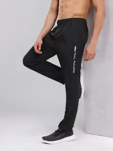 HRX by Hrithik Roshan Men Typography Print Mid-Rise Rapid-Dry Running Track Pants