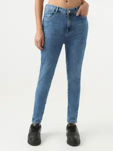 Kraus Jeans Women Skinny Fit High-Rise Light Fade Jeans