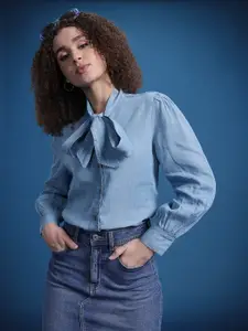 The Roadster Lifestyle Co. Women Classic  Pure Cotton Casual Shirt