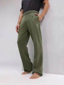 HRX by Hrithik Roshan Men Brand Logo Printed Detail Mid-Rise Yoga Track Pants