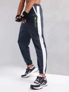 HRX by Hrithik Roshan Men Mid-Rise Rapid-Dry Training Joggers with Side Taping