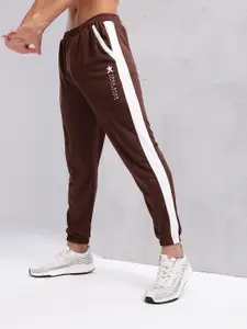 HRX by Hrithik Roshan Men Mid-Rise Rapid-Dry Training Joggers with Side Taping