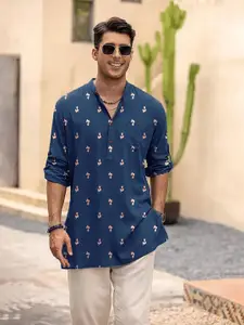 Anouk Men Bandhani Embroidered Thread Work Kurta