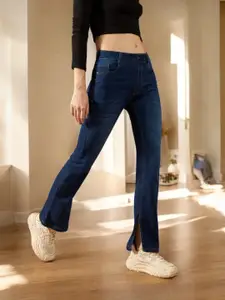 DOLCE CRUDO Women Bootcut Light Fade Stretchable Jeans