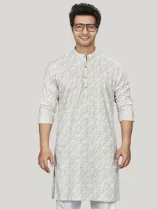 Authentics Men Embroidered Thread Work Pathani Kurta