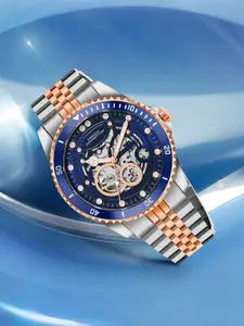 French Connection Men Skeleton Dial  Analogue Automatic Motion Watch FCA19URTM