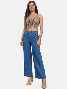 glitchez Women Classy & Comfort Pure Cotton Baggy Fit Jeans