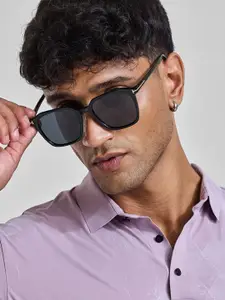 Snitch Men Oversized Square Sunglasses with UV Protected Lens SN0036