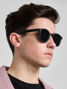 Snitch Men Round Sunglasses with UV Protected Lens SN0041