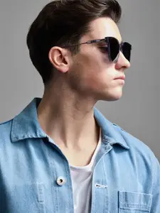 Snitch Men Oversized Sunglasses with UV Protected Lens SN0068