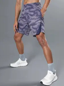 CULT Men Purple Landscape Camo Run Shorts