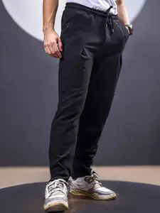 Maniac Men Cotton Relaxed-Fit Mid-Rise Track Pants