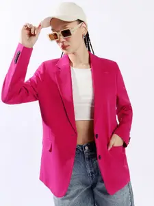 Hubberholme Oversized Notched Lapel Single Breasted Blazer