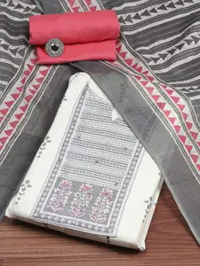 Biba Pure Cotton Unstitched Dress Material