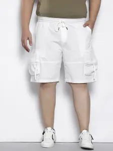 Hardsoda by The Indian Garage Co Men Plus Size Pure Cotton Cargo Shorts