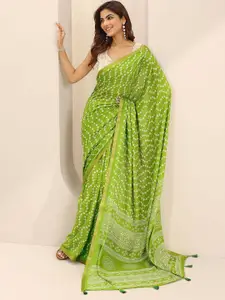 Libas Floral Poly Georgette Saree