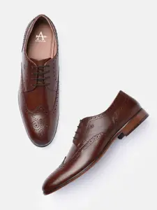 Arrow Men Textured Leather Formal Brogues