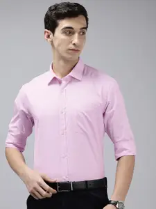 Park Avenue Slim Fit Self Designed Formal Shirt