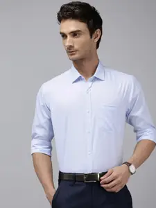Park Avenue Slim Fit Geometric Self Designed Formal Shirt