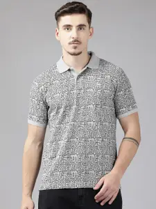 Park Avenue Printed Polo Collar  T-shirt