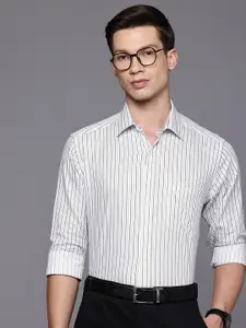 Raymond Pure Cotton Slim Fit Striped Formal Shirt