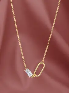 Carlton London 18kt Gold Plated with CZ Necklace