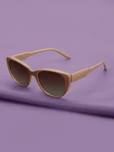 Carlton London Multi Toned with Polarised Lens Butterfly Sunglass