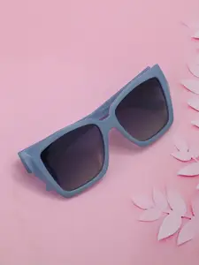 Carlton London Blue Toned with Polarised Lens Oversized Sunglass