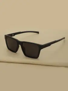 Carlton London Black Toned with Black Polarised Lens Wayfarer Sunglass