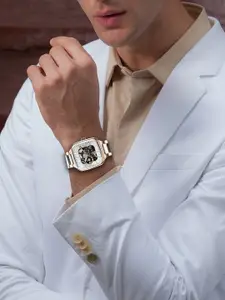 GIORDANO MenBracelet Style Straps Analogue Automatic Motion Watch GZ-50121-33