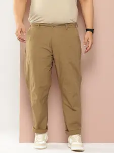 Thomas Scott Men Plus Size Solid Trousers