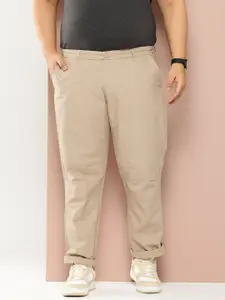 Thomas Scott Men Plus Size Solid Trousers