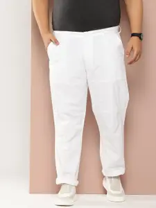 Thomas Scott Men Plus Size Solid Trousers