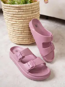 MOZAFIA Women Rubber Sliders