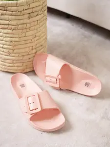 MOZAFIA Women Rubber Sliders